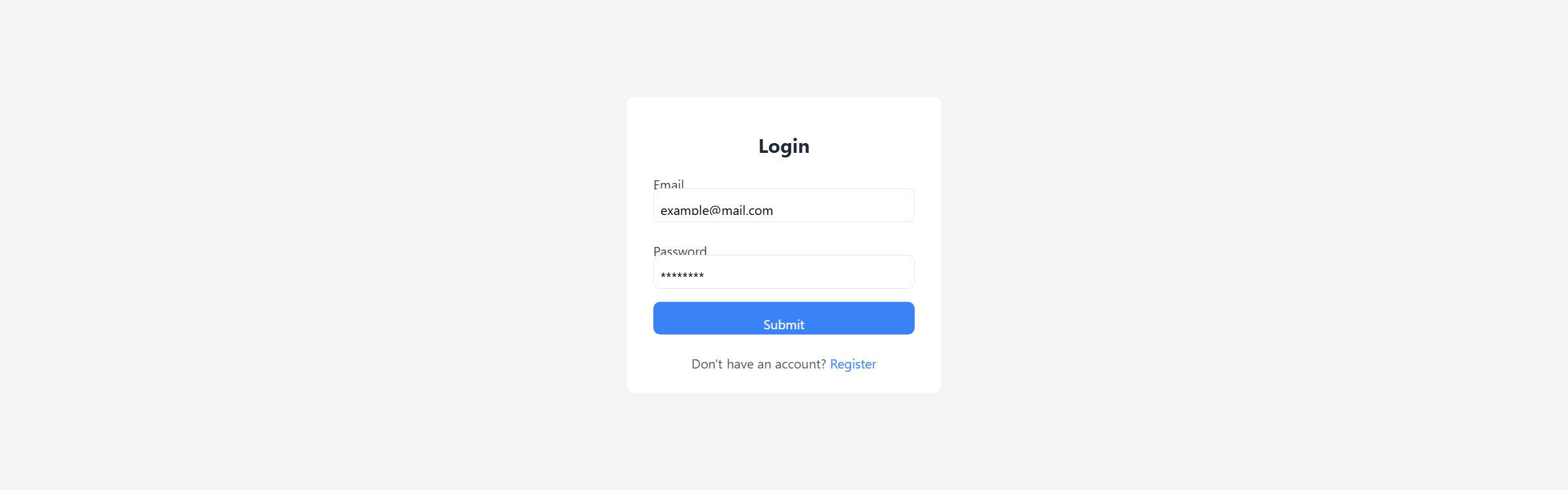 Login Page Tailwind